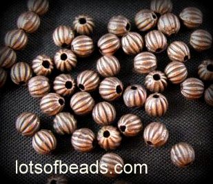 Copper corrugated bead